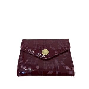 Michael Kors Maroon Mini Cardholder Wallet